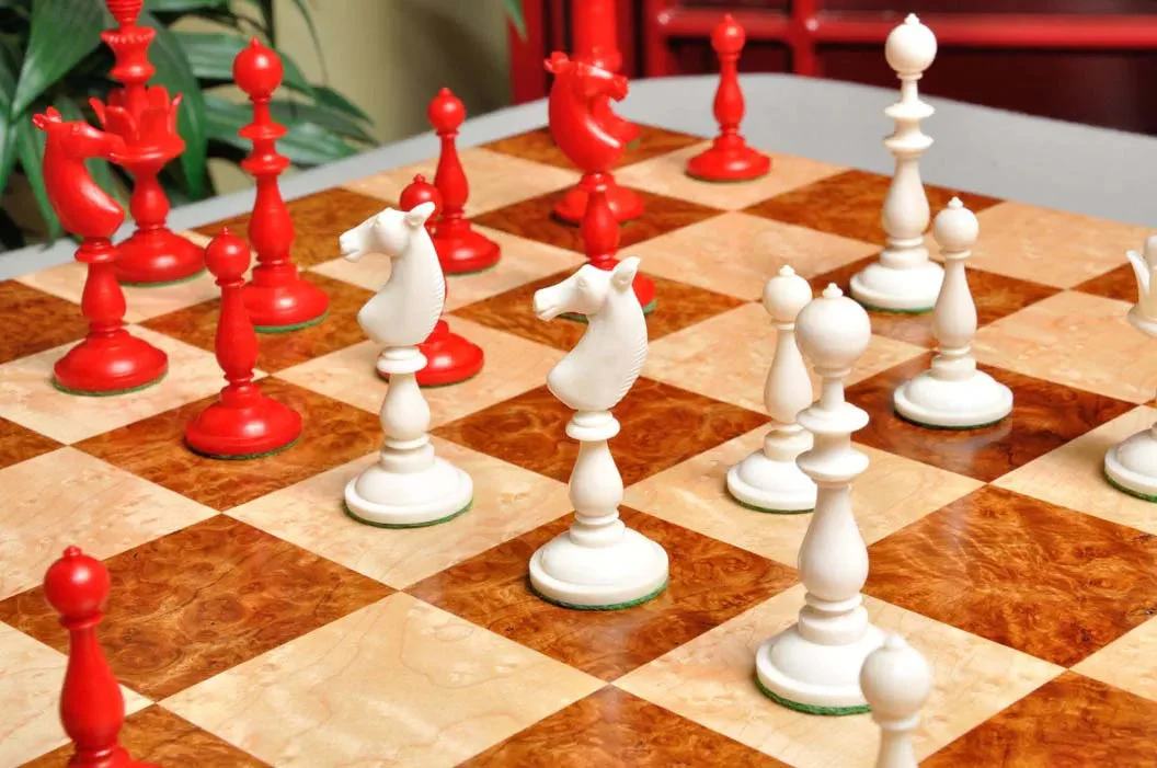 The Selenus Luxury Bone Chess Pieces - 4.0" King - Image 4