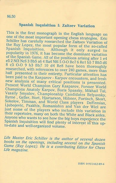 CLEARANCE - The Spanish Inquisition Volume 1 - The Zaitsev Variation - Image 2