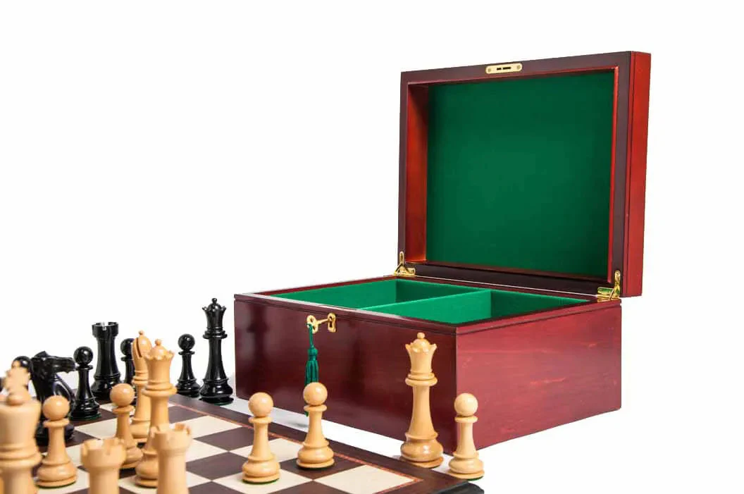 The 6" St. Petersburg Series Chess Set, Box, and Board Combination - Image 8