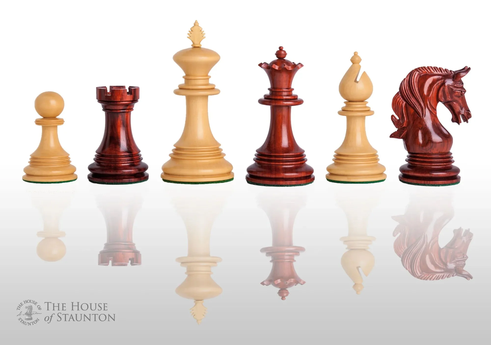 Blood Rosewood and Natural Boxwood