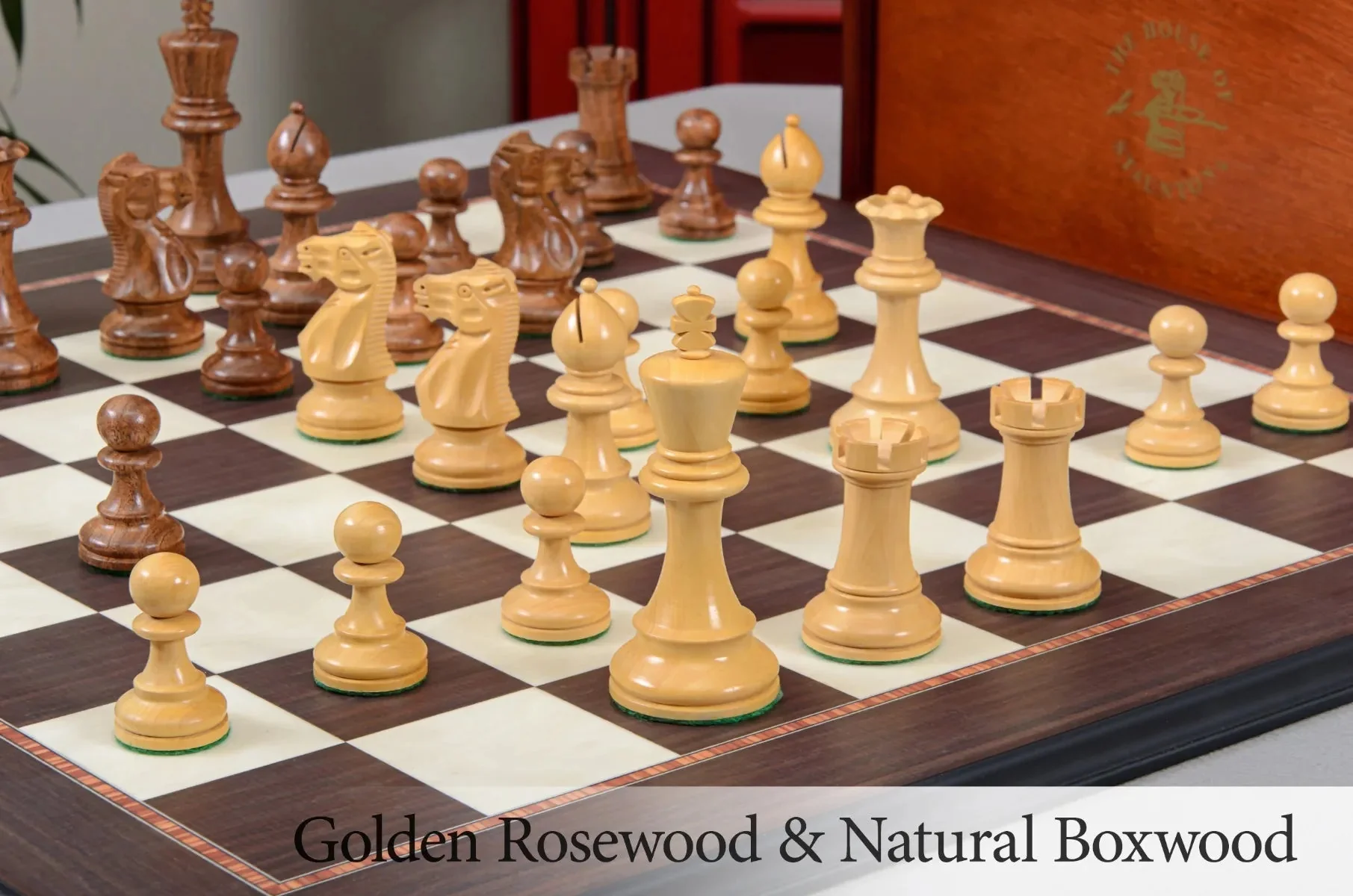 The Ultimate Grandmaster Series Wood Chess Set, Box, & Board Combination - Image 3