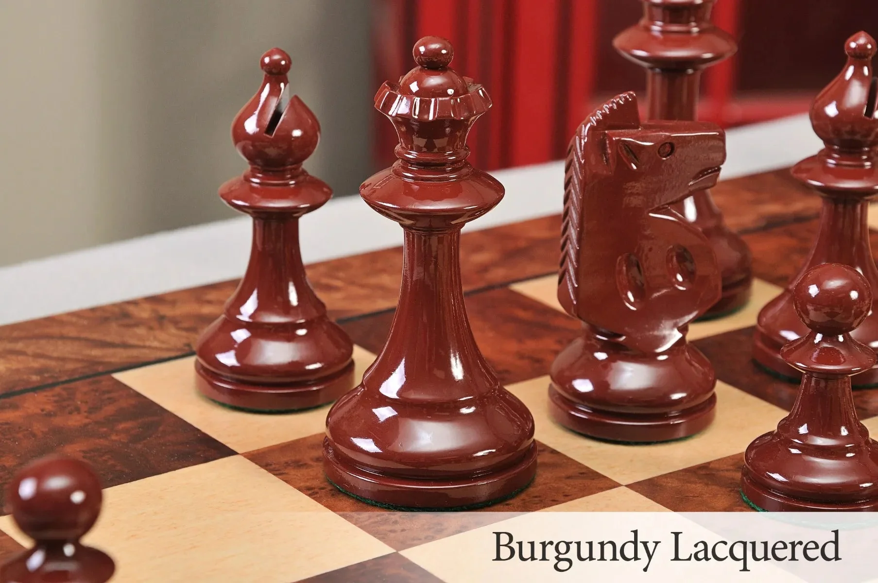 Burgundy And Natural Lacquered - Image 10