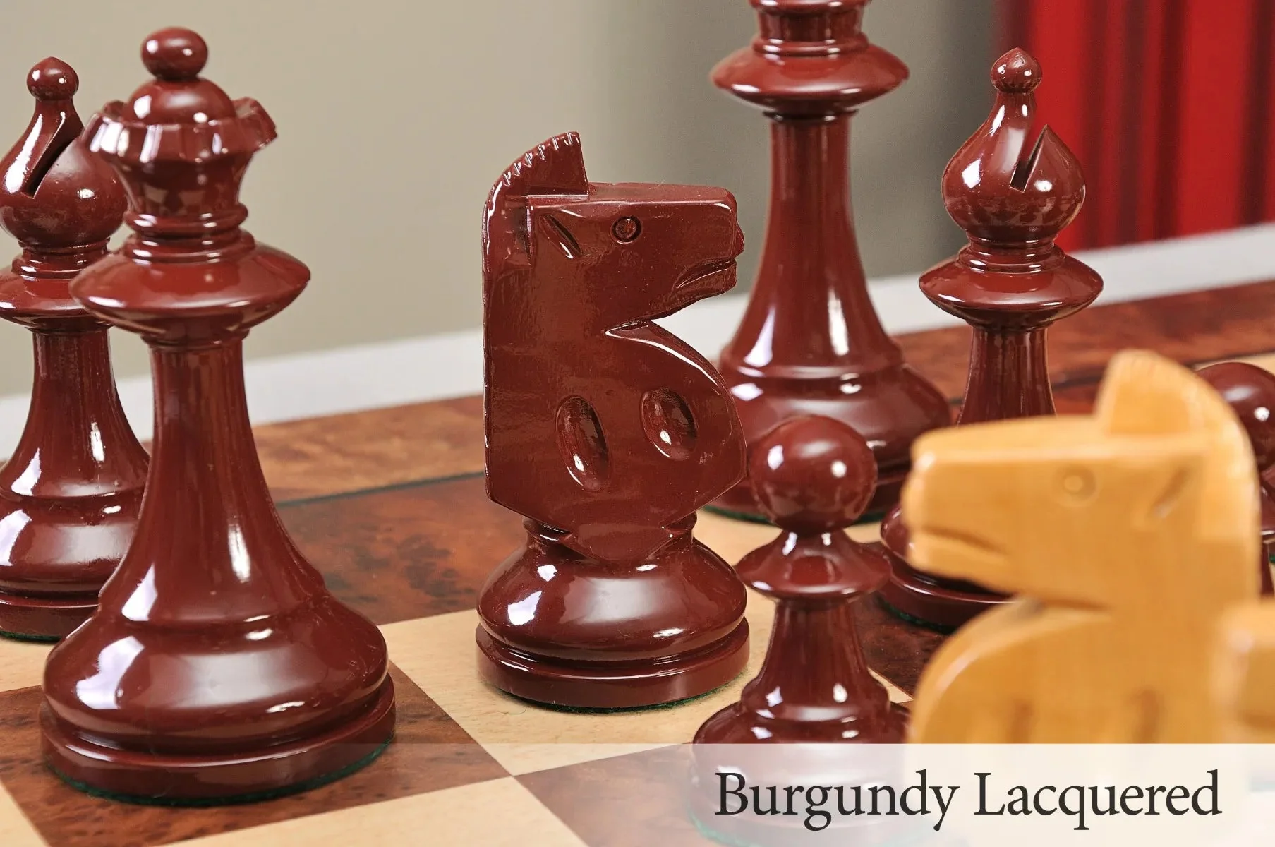 Burgundy And Natural Lacquered - Image 12