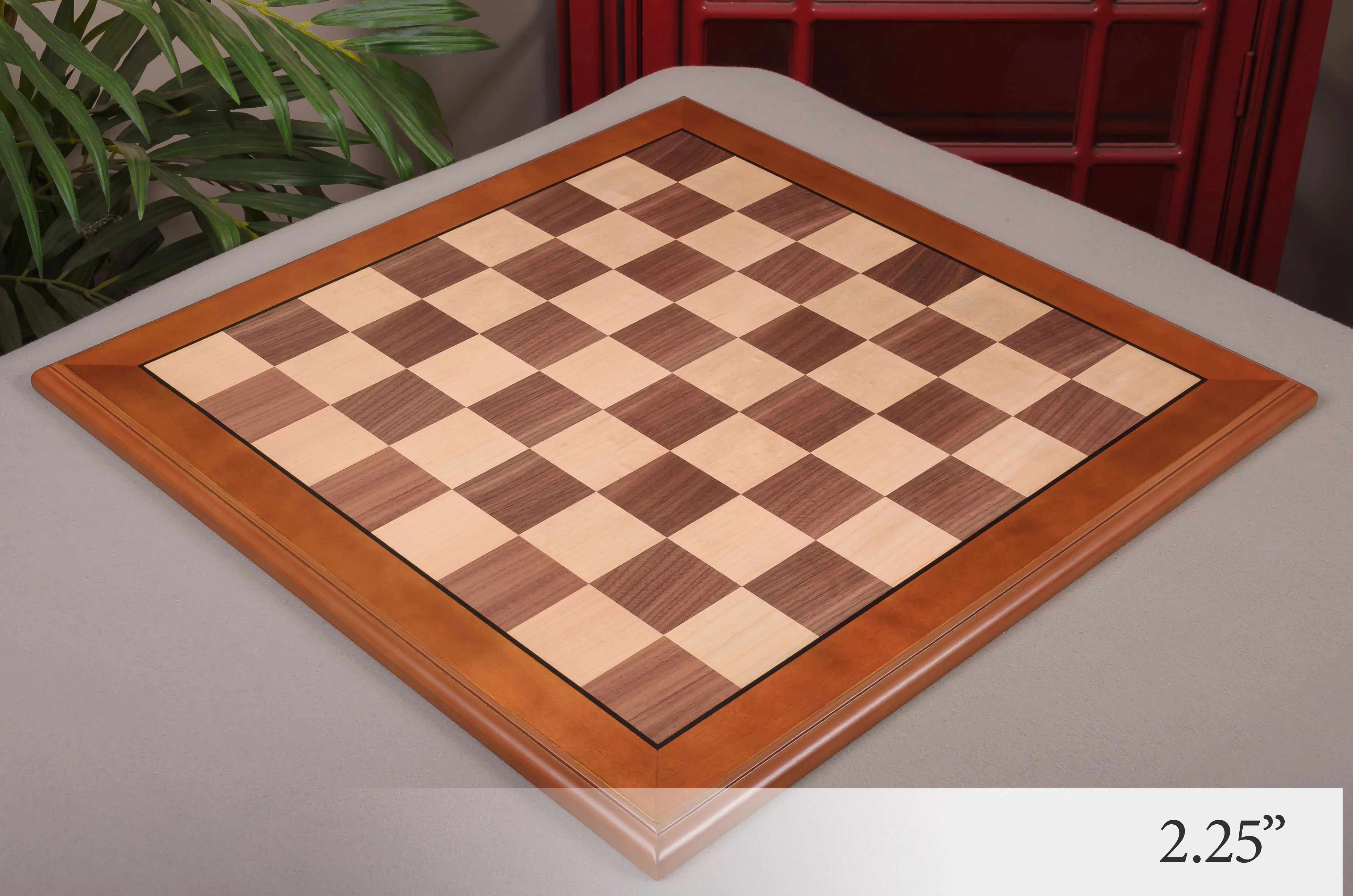 Walnut and Maple Superior Traditional Chess Board - Image 4