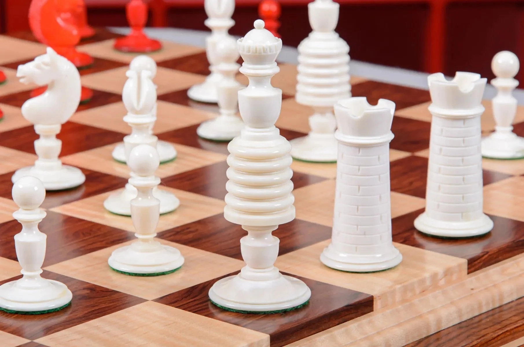 The Washington Luxury Bone Chess Pieces - 4.4" King - Image 4