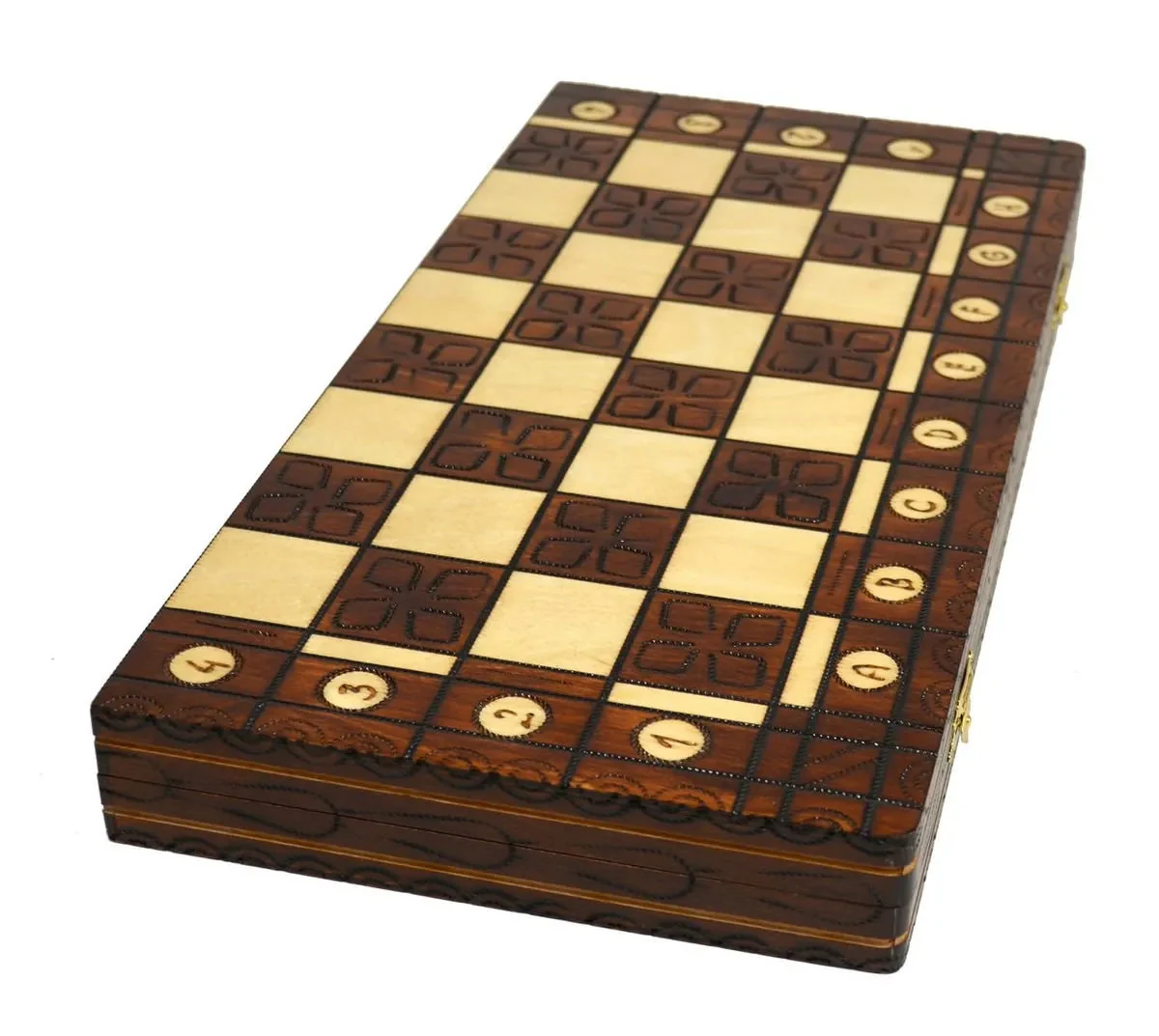 The Wholesale Chess Gdansk European Chess Set - Brown - Image 4