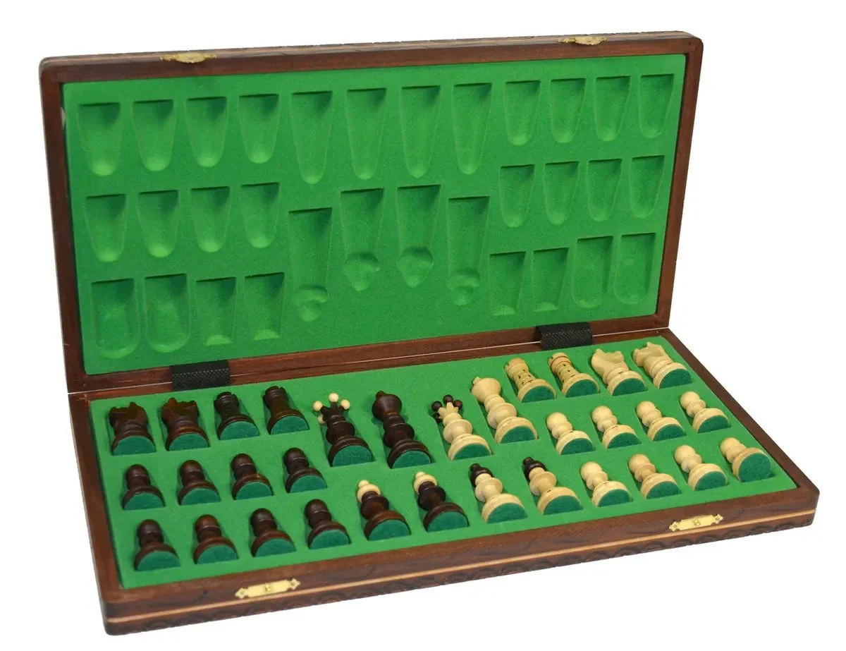 The Wholesale Chess Gdansk European Chess Set - Brown - Image 6