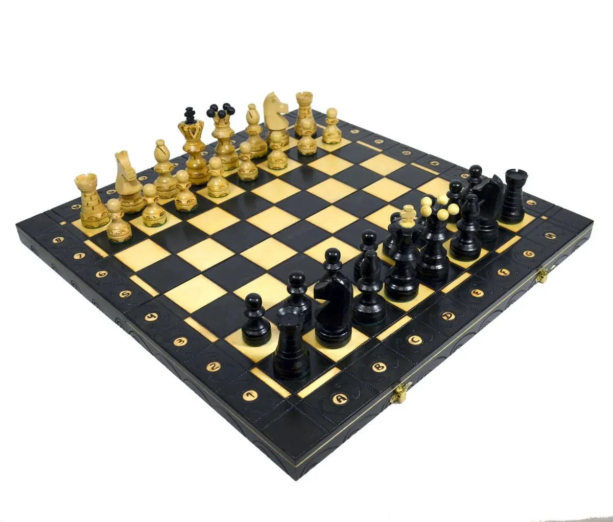 The Wholesale Chess Lublin European Chess Set - Black - Image 6