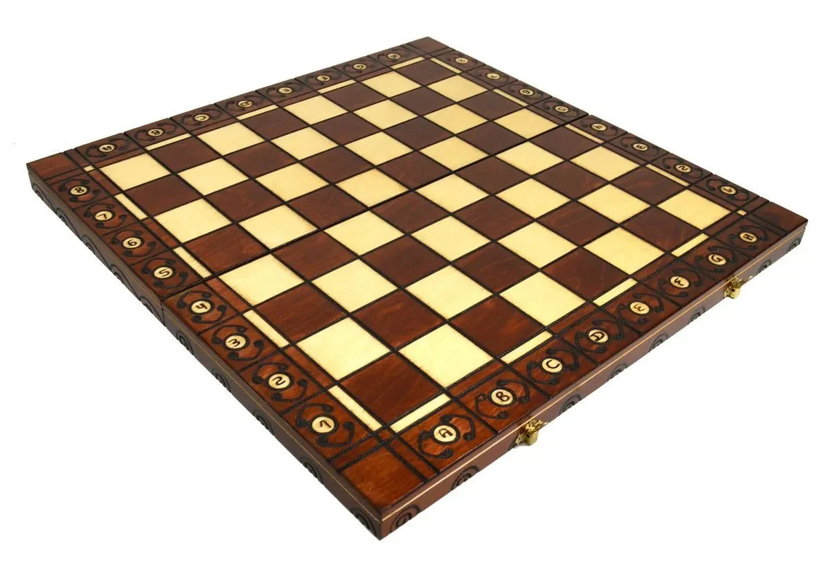 The Wholesale Chess Lublin European Chess Set - Brown - Image 4