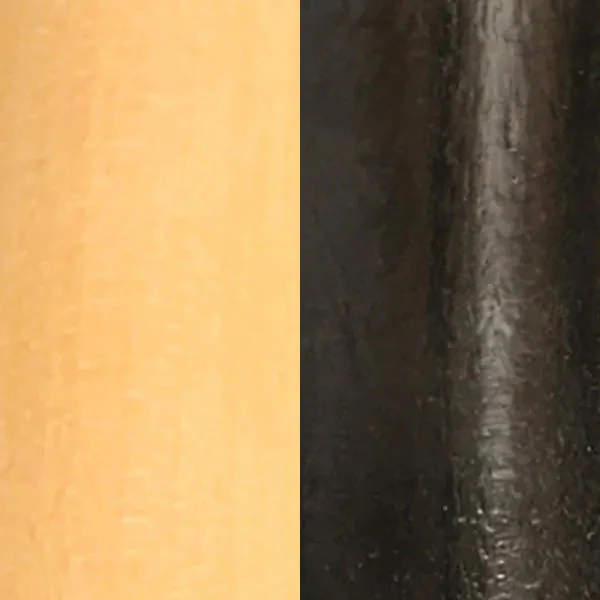 Ebonized Boxwood and Natural Boxwood