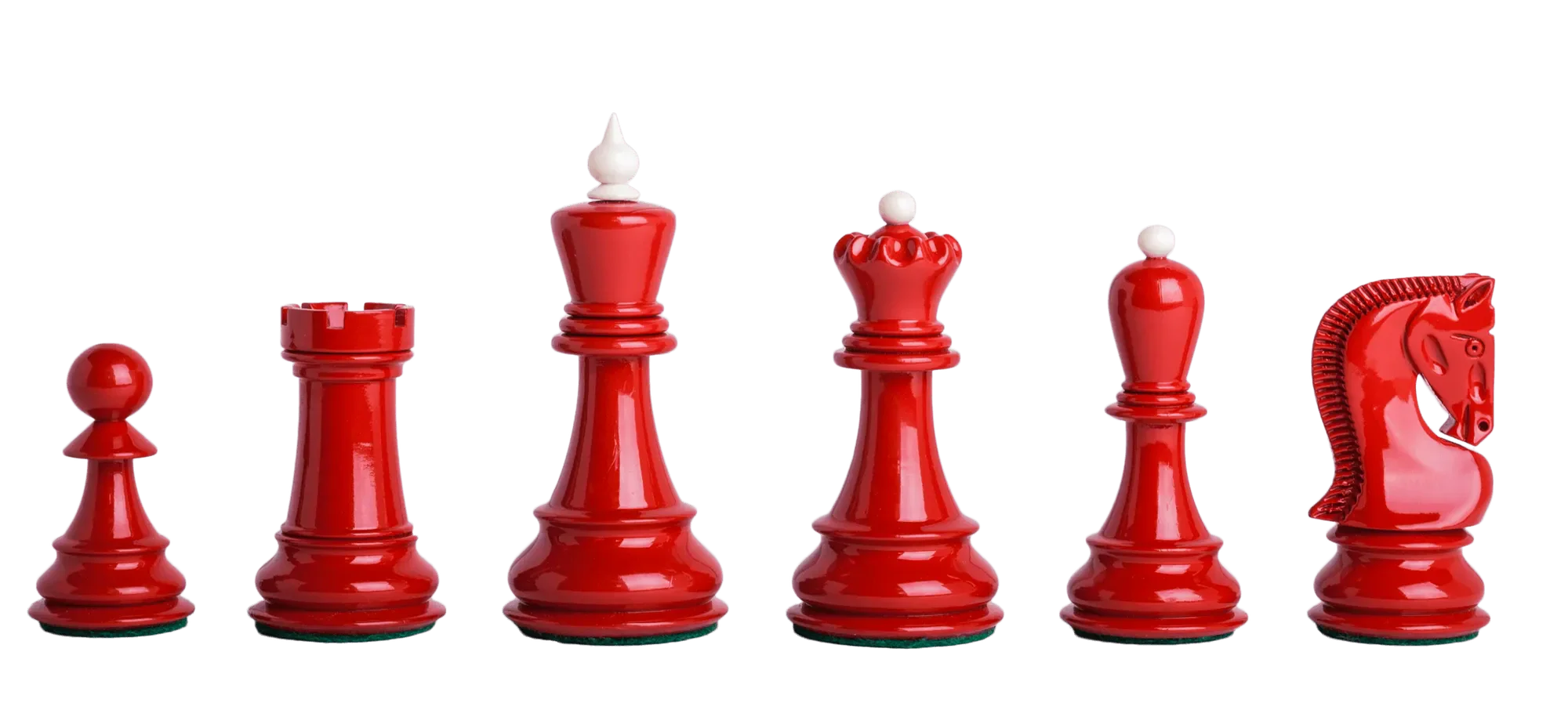 Red and White Lacquered