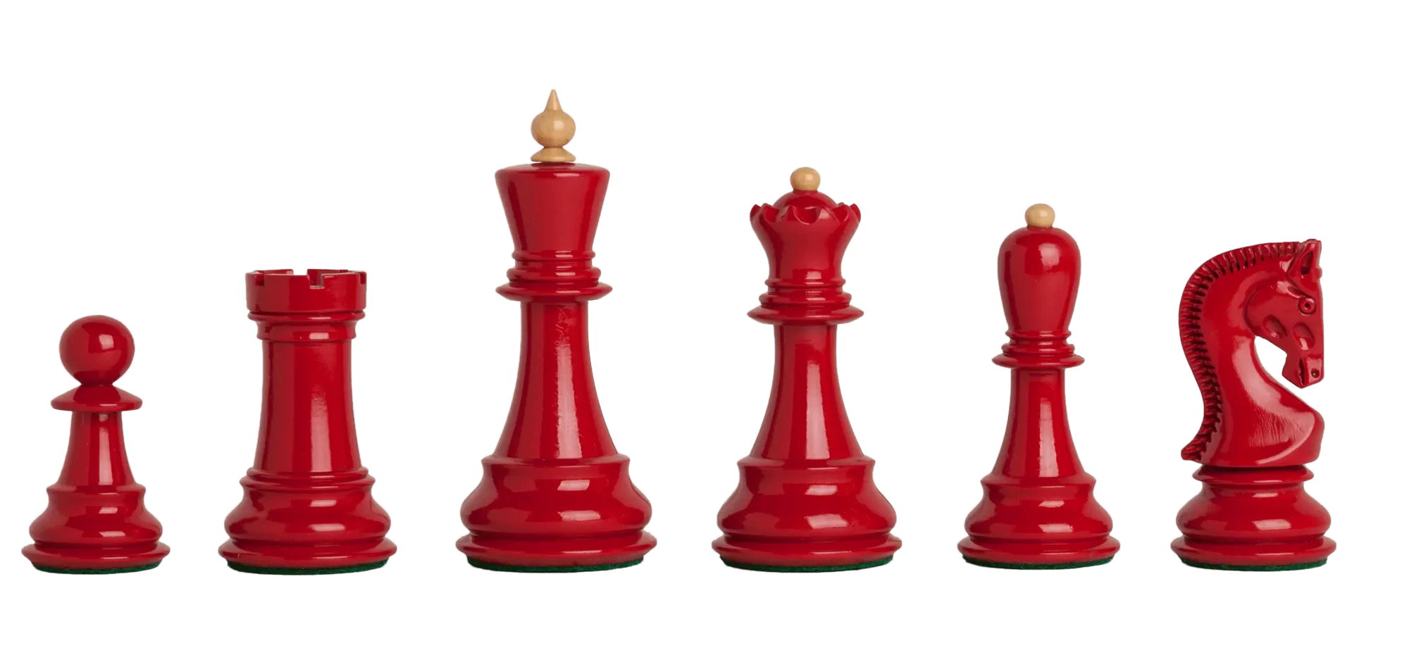 Red and Natural Lacquered