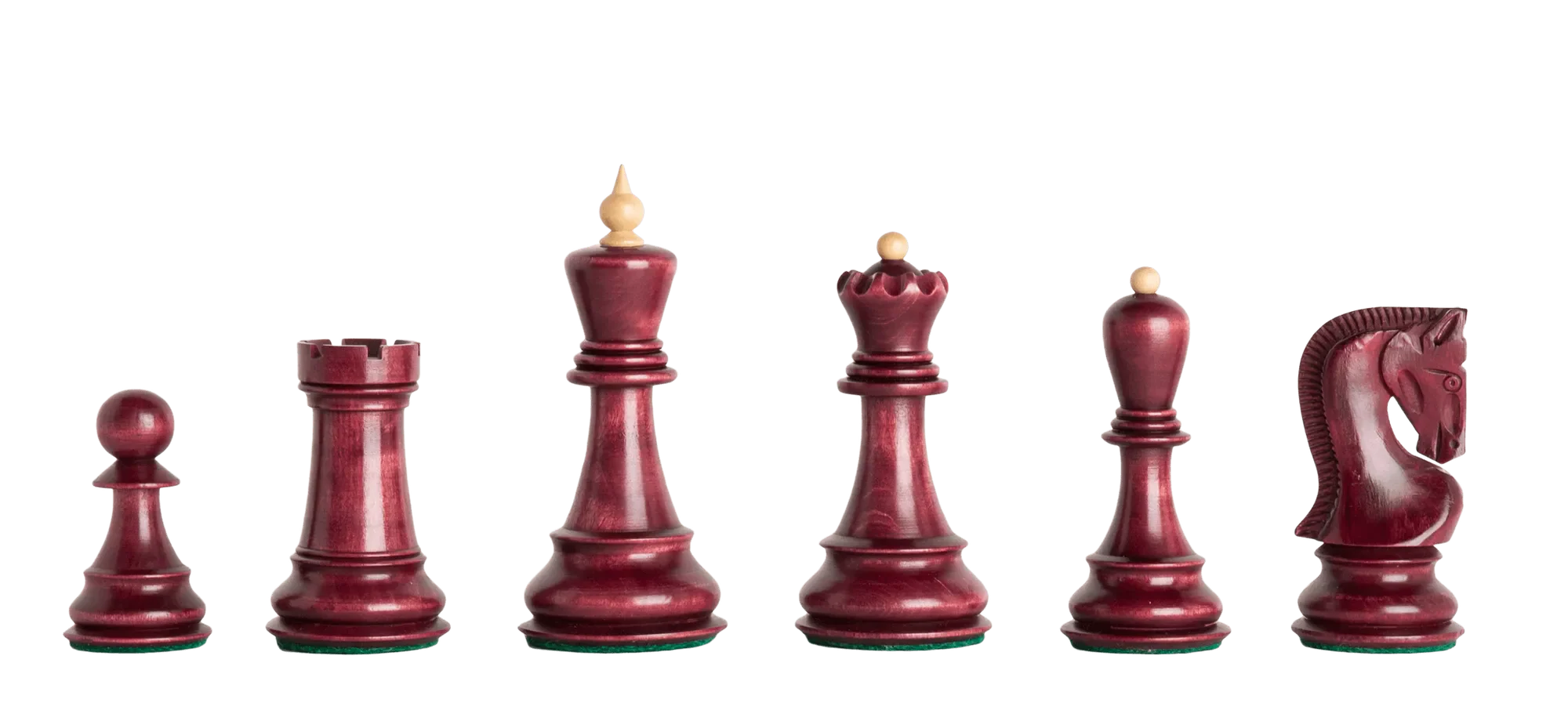 Red Mahogany Gilded and Natural Boxwood