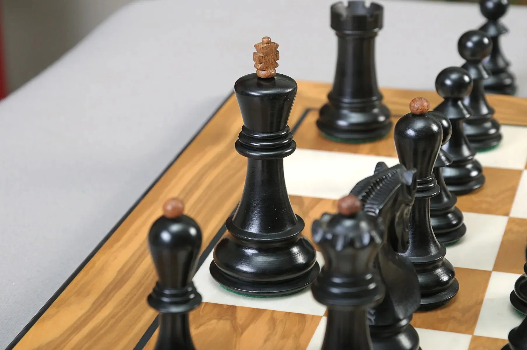 CLEARANCE - The Zagreb Elite Series Chess Pieces - 3.875" King - Image 6