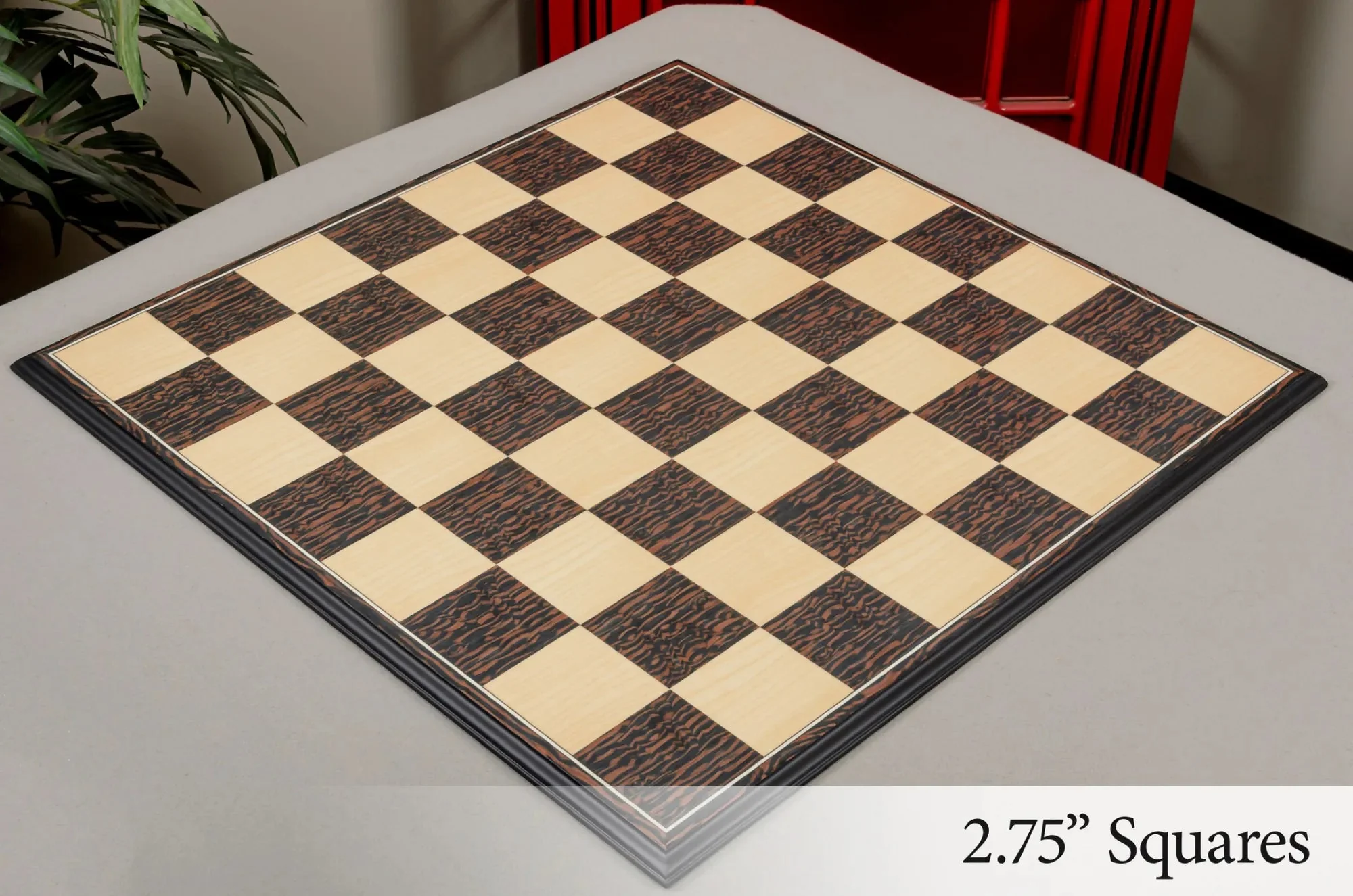 Tiger Ebony and Maple Standard Traditional Chess Board - Image 6