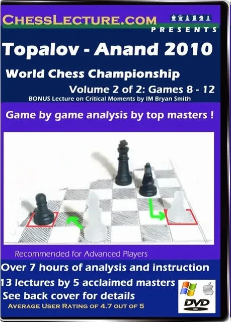 E-DVD Topalov - Anand 2010 World Chess Championship - 2 DVD's - Chess Lecture - Volume 32 - Image 3
