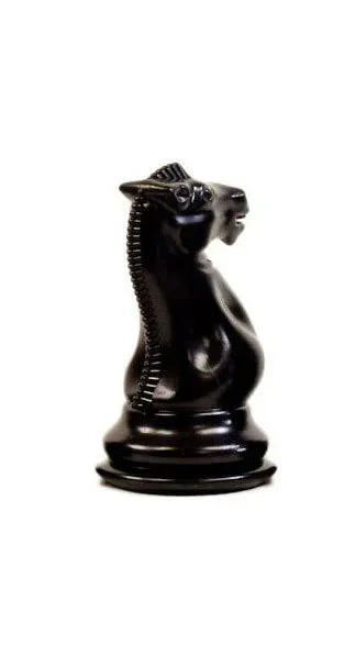 Traditional Staunton Pieces - Black Knight