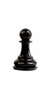 Traditional Staunton Pieces - Black Pawn