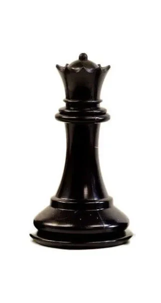 Traditional Staunton Pieces - Black Queen