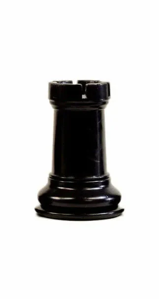 Traditional Staunton Pieces - Black Rook