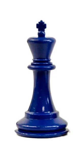 Traditional Staunton Pieces - Blue King