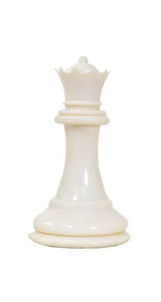 Traditional Staunton Pieces - Ivory Queen