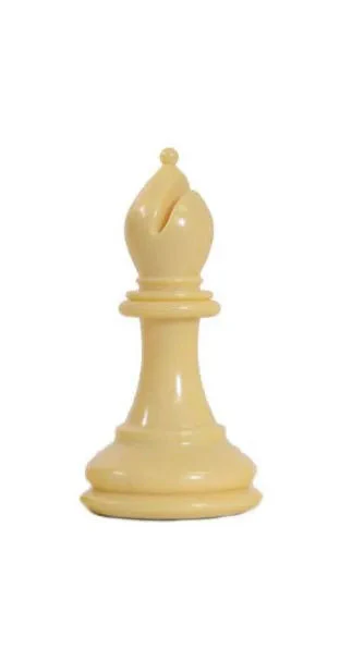 Traditional Staunton Pieces - Natural Bishop
