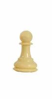 Traditional Staunton Pieces - Natural Pawn