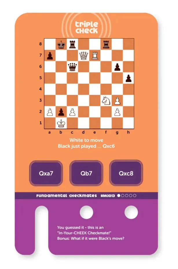 Triple Check Fundamental Checkmates & Tactics Deck (Cards Only) - Image 4