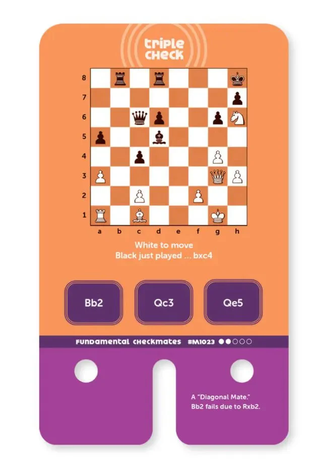 Triple Check Fundamental Checkmates & Tactics Deck (Cards Only) - Image 5