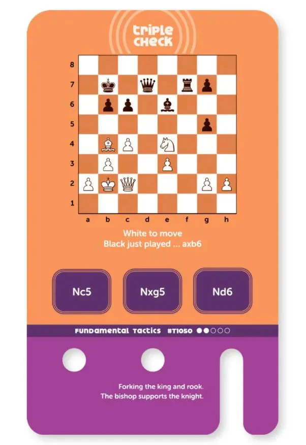 Triple Check Fundamental Checkmates & Tactics Deck (Cards Only) - Image 6