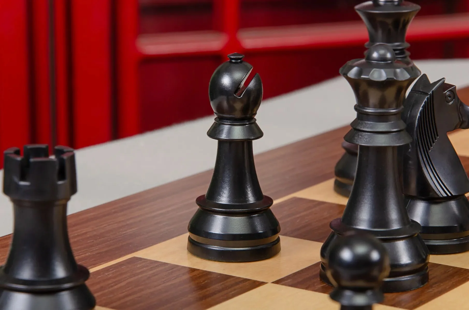 The German Series Triple Weighted Regulation Plastic Chess Pieces - 3.75" King - Image 10