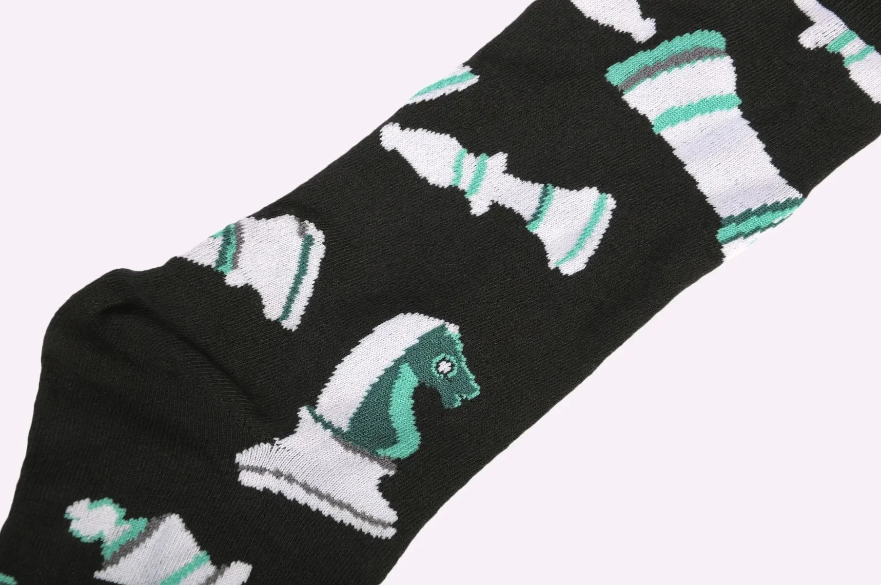 Turquoise Chess Socks - Image 2