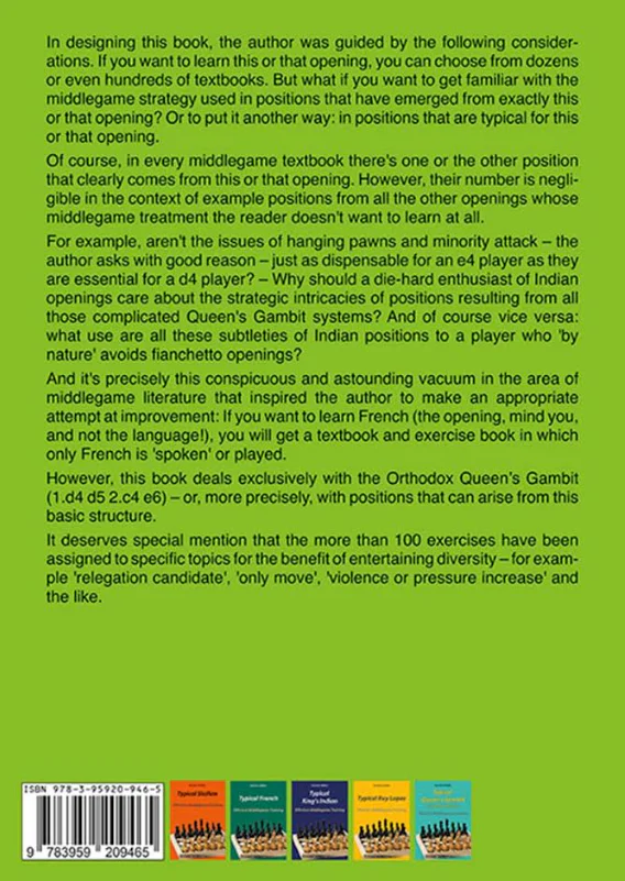 PRE-ORDER - Typical Queen´s Gambit - Orthodox Variation: Effective Middlegame Training - Image 2