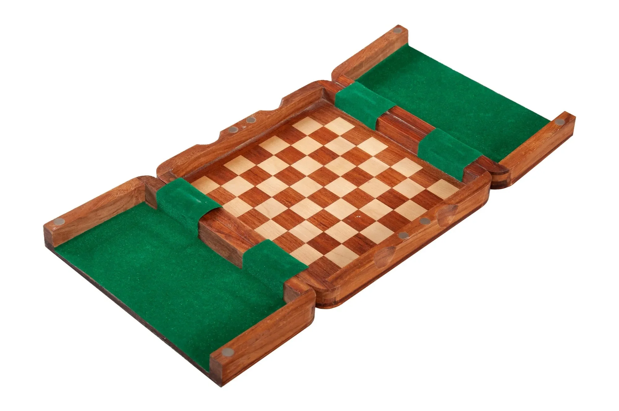 ULTIMATE WOODEN Magnetic Travel Chess Set - 7.5" - Image 3