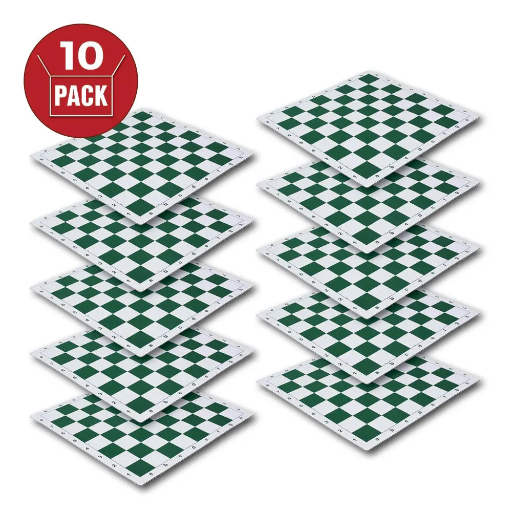 US Chess Federation's 2.25" - Green Mousepad Chess Board (10 Pack)
