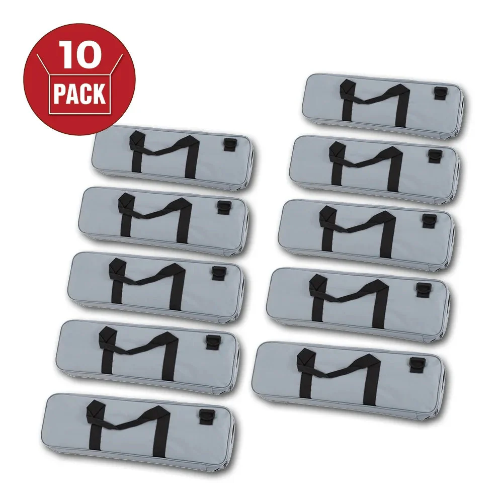 US Chess Federation's Deluxe Chess Bag - Gray (10 Pack)