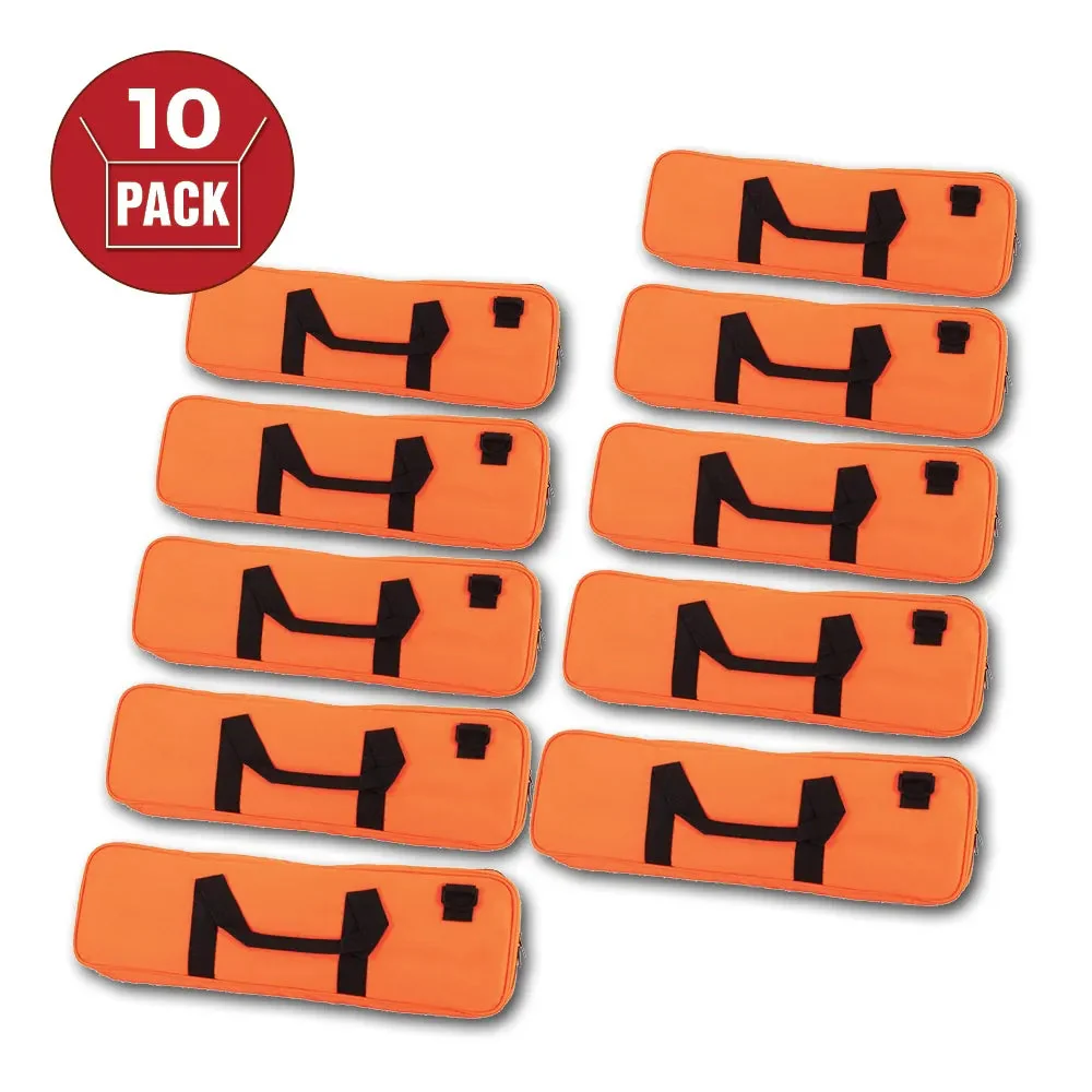 US Chess Federation's Deluxe Chess Bag - Orange (10 Pack)