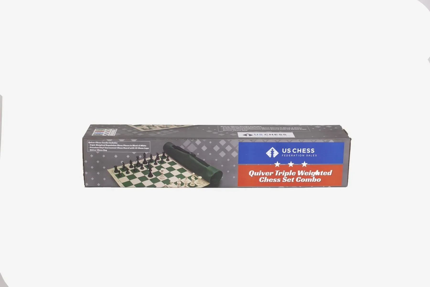 Quiver Chess Set Combination - Blue - Triple Weighted - Image 2