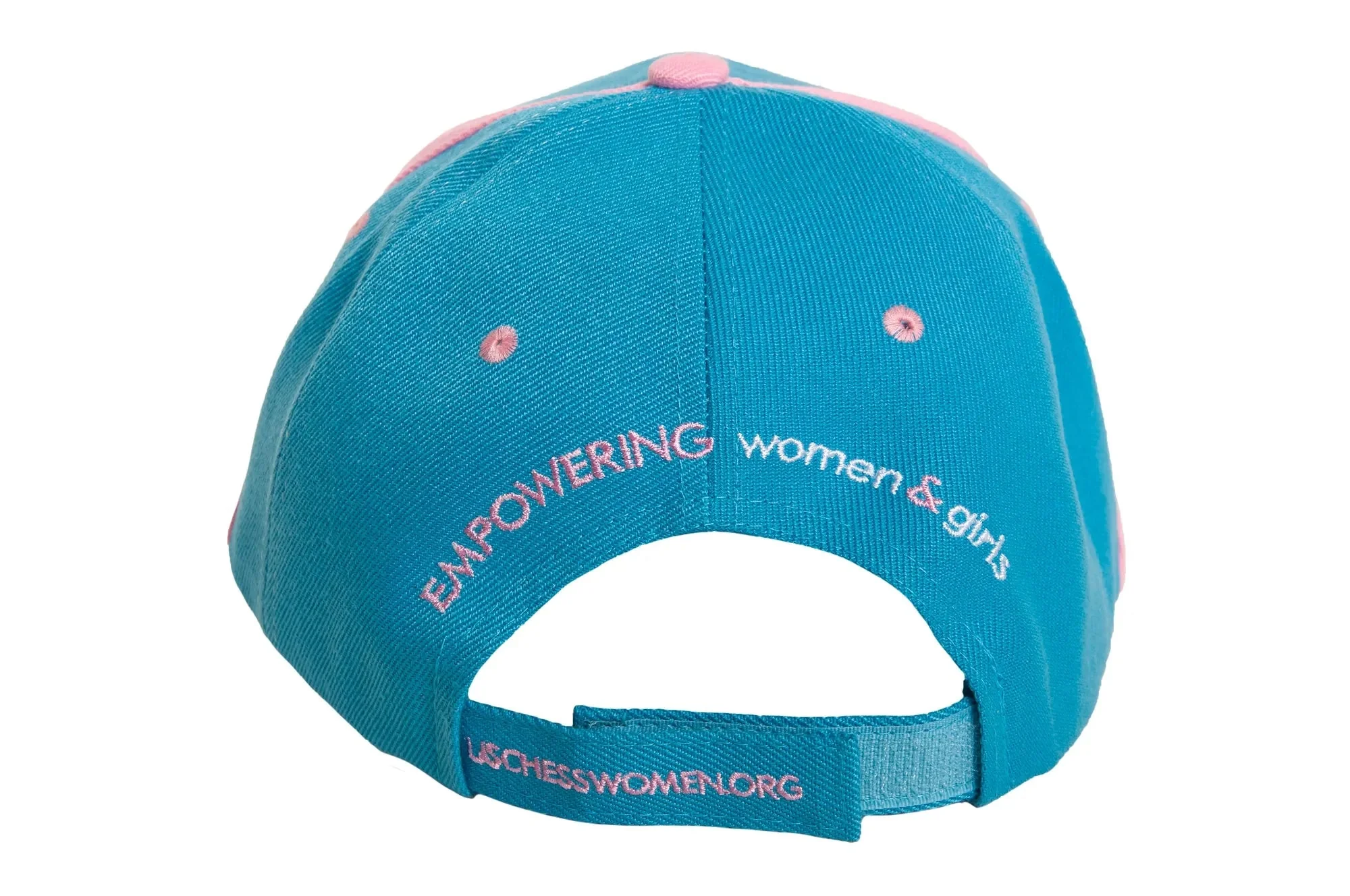 US Chess Women Baseball Hat - Blue & Pink - Image 3