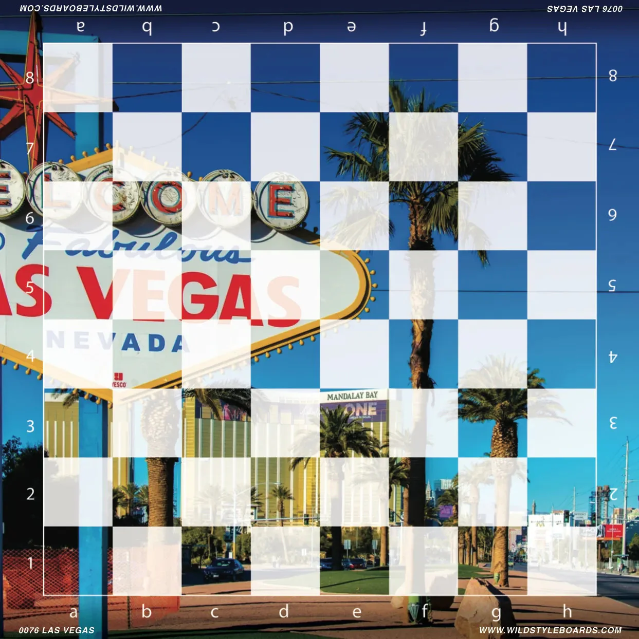 Las Vegas - Full Color Vinyl Chess Board - Image 2