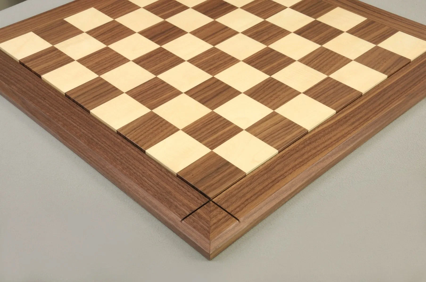 Original Walnut & Maple Reproduction of the Drueke Chess Board - 2.5" SQUARES - Image 3