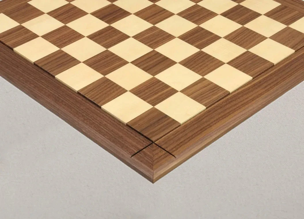 Original Walnut & Maple Reproduction of the Drueke Chess Board - 2.5" Squares - Image 2