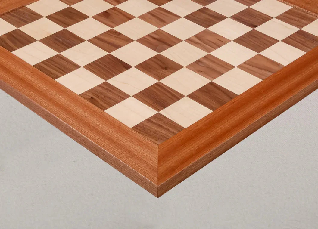 Walnut and Maple Signature Traditional Chess Board - 2.25" Squares - Image 2