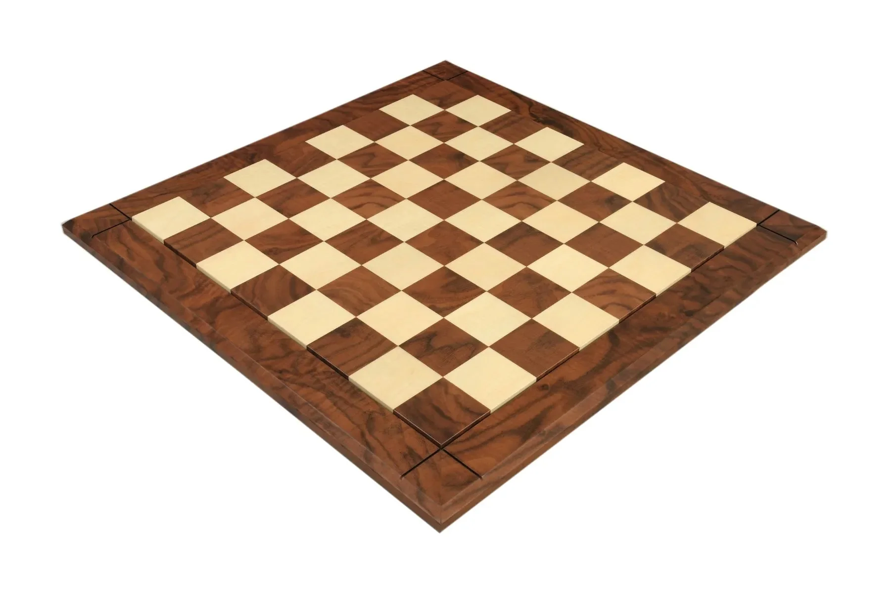 Walnut Burl & Maple Reproduction of the Drueke Chess Board - 2.5" SQUARES - Image 2