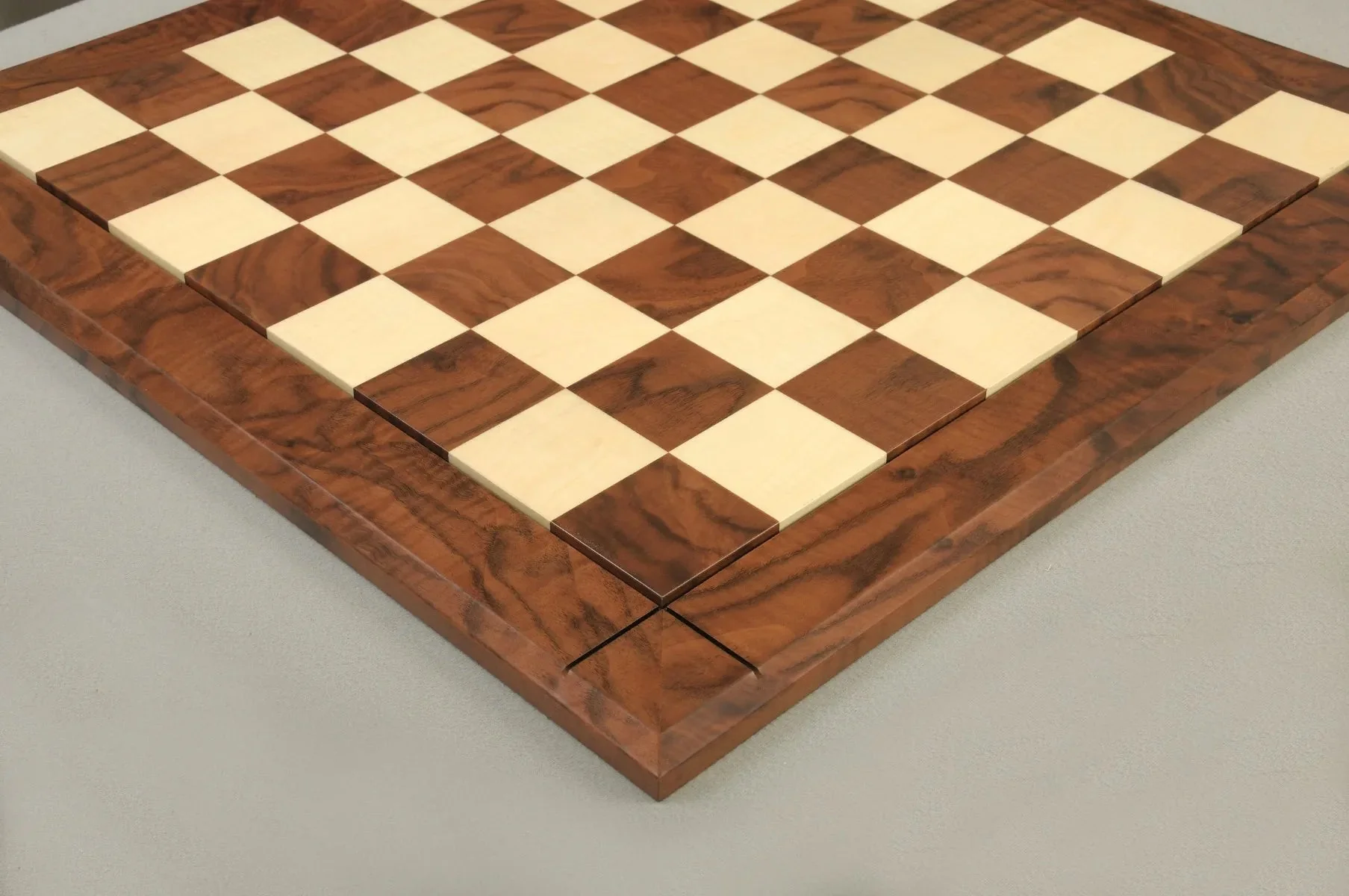 Walnut Burl & Maple Reproduction of the Drueke Chess Board - 2.5" SQUARES - Image 3