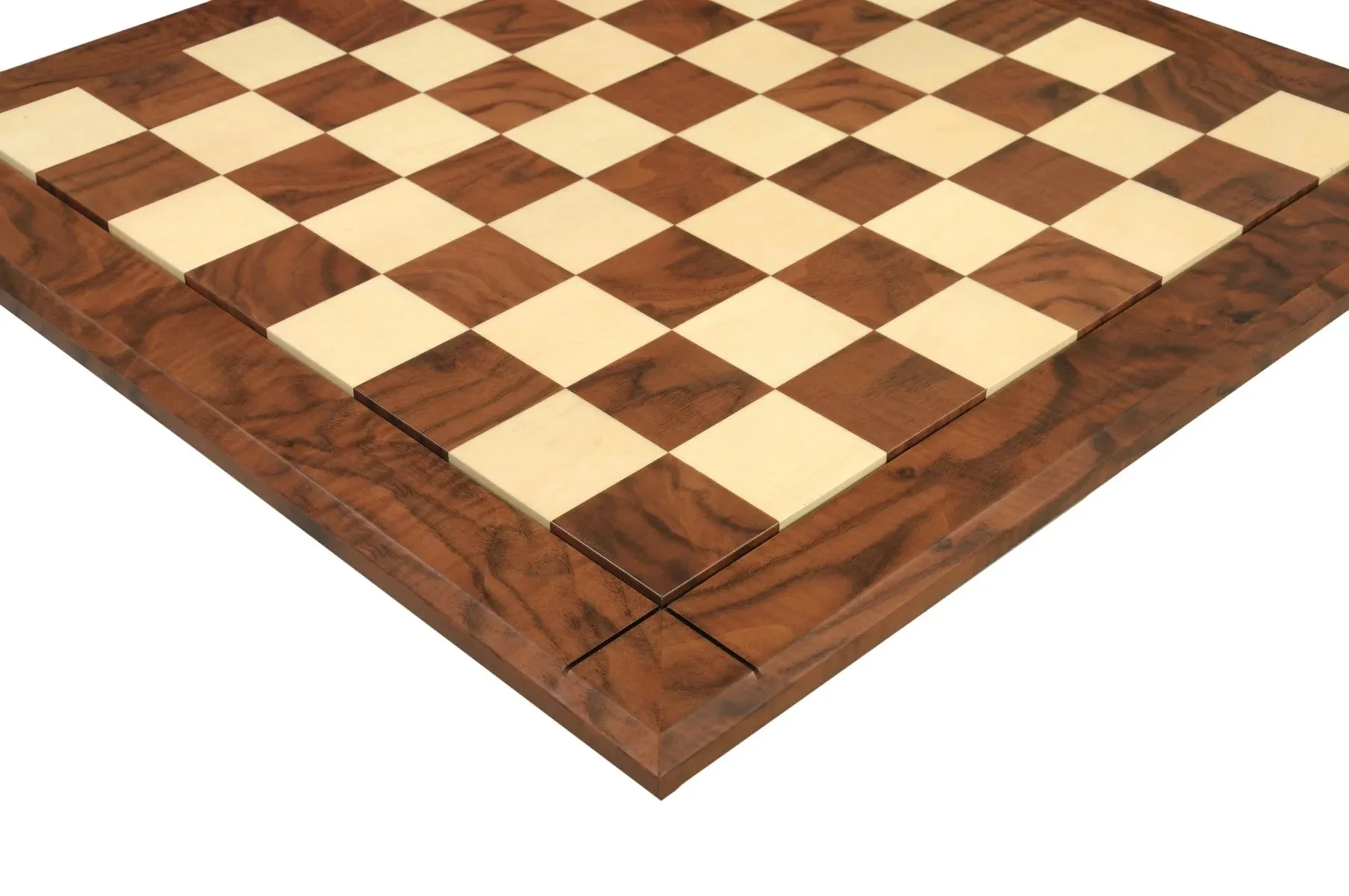 Walnut Burl & Maple Reproduction of the Drueke Chess Board - 2.5" SQUARES - Image 4