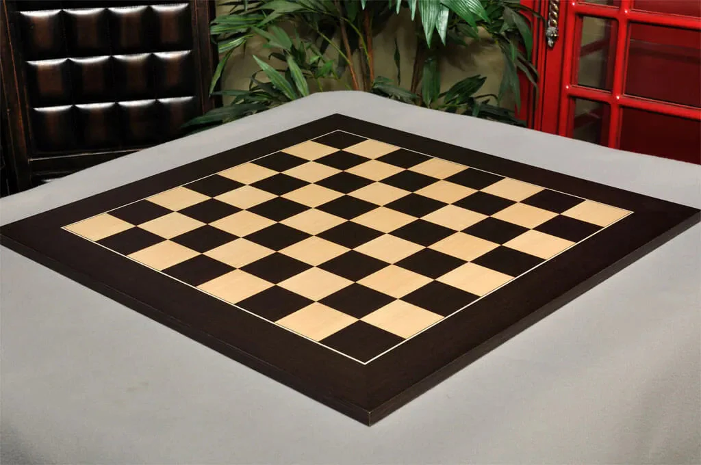 Wenge and Maple Standard Traditional Chess Board - Image 3
