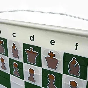 Wholesale Chess 27" Quality Chess Demo Board with Clear Pieces and Bag - Green - Image 5