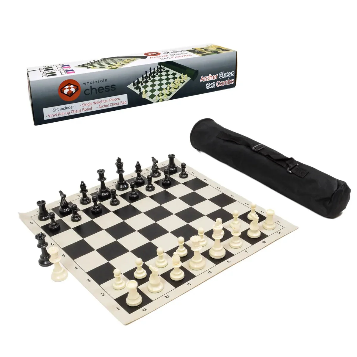 Wholesale Chess Archer Chess Set Combo - Black